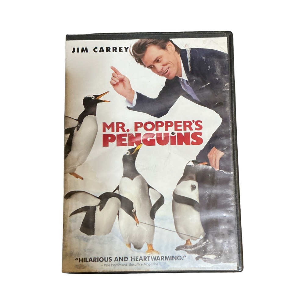 Mr. Popper's Penguins DVD Jim Carrey Family Comedy Movie 2011 20th Century Fox